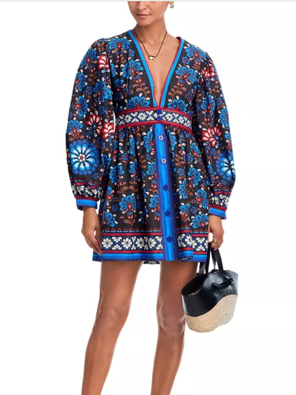 FARM Rio Button Front Mini Dress - Picture 3 of 6